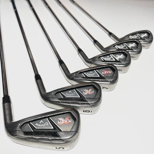 Callaway Razr X Tour Iron Set 5-9, PW Right Handed Regular Steel Shafts