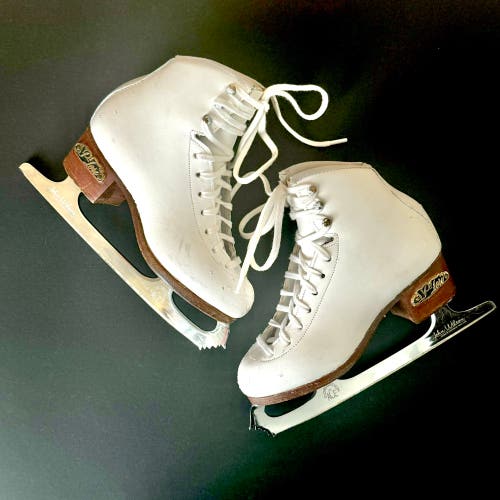 SP-Teri Junior Figure Skates Sz 1C w/John Wilson Coronation Ace Blades