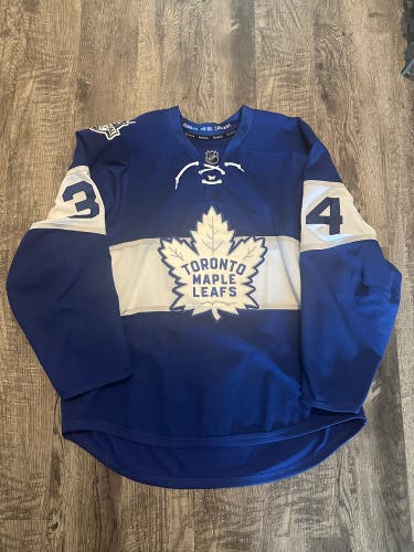 Auston Matthews Toronto Maple Leafs Centennial Classic Reebok TI Jersey Size 56