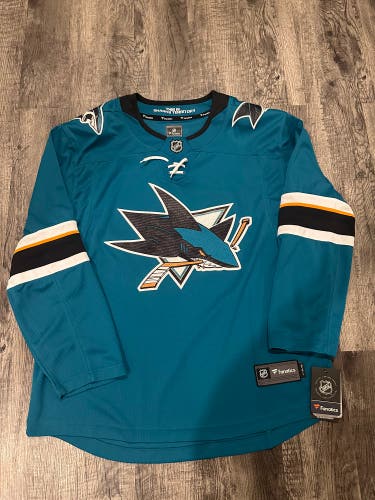 San Jose Sharks Fanatics Breakaway Teal Jersey Men's Size XL BNWT