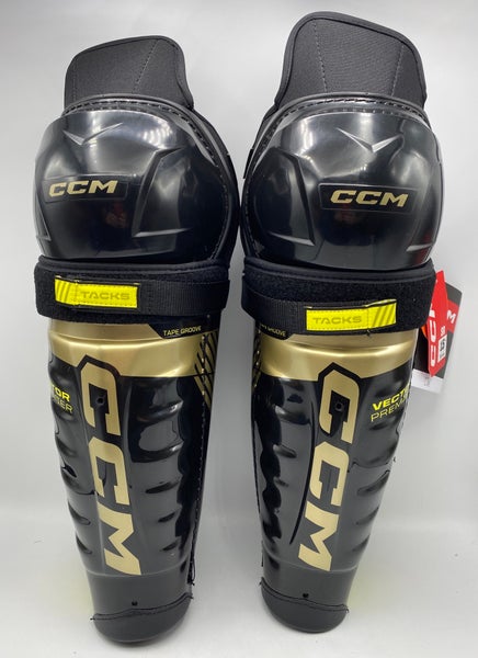 NEW CCM Tacks Vector Premier Shin Guards, 16”
