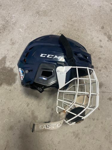 Blue Used Medium CCM Tacks 710 Helmet