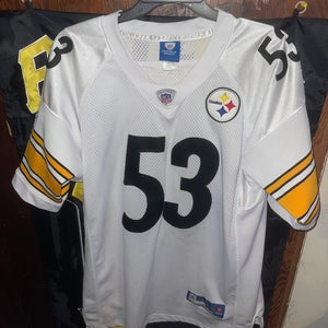 Reebok NFL Pittsburgh Steelers Maurkice Pouncey Football Jersey Mens Size 52 Used