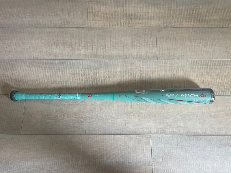 New 2024 Rawlings Mach AI BBCOR Certified Bat (-3) Alloy 29 oz 32"