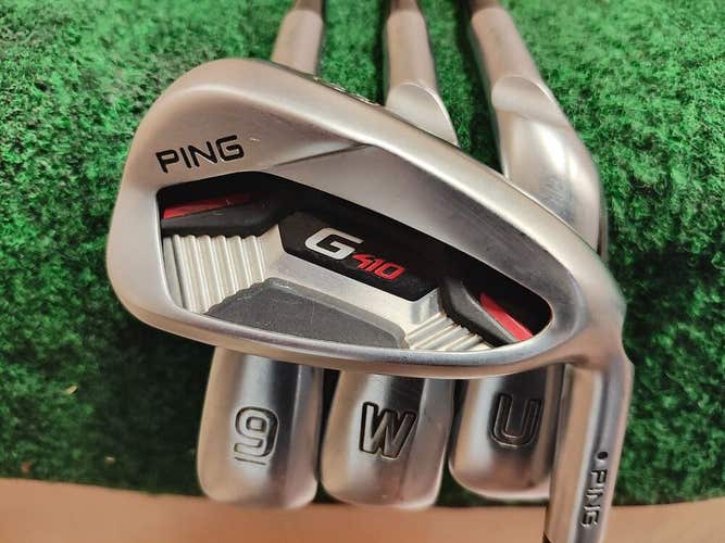 Ping G410 Black Dot Golf Iron Set 8-PW,UW Regular Flex Graphite MAtching # Nice