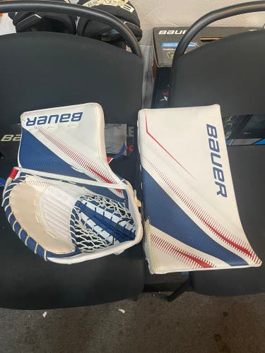 New Bauer Senior Regular Goalie Supreme 2S Pro Glove & Blocker