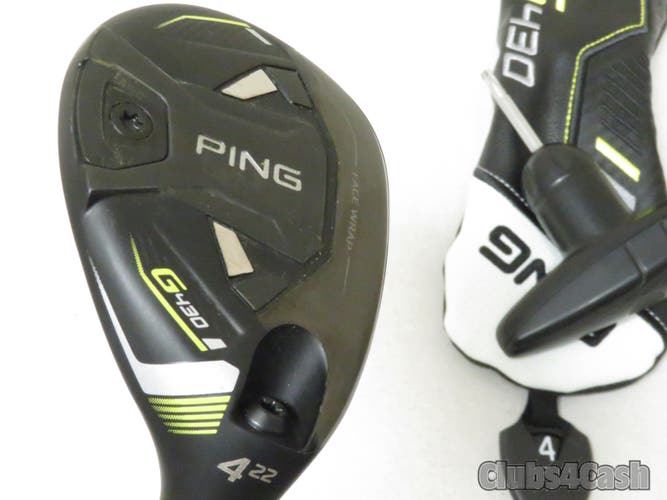 PING G430 Hybrid 22°  4H Alta CB 70 Black Stiff Flex +Cover & Tool .. MINT