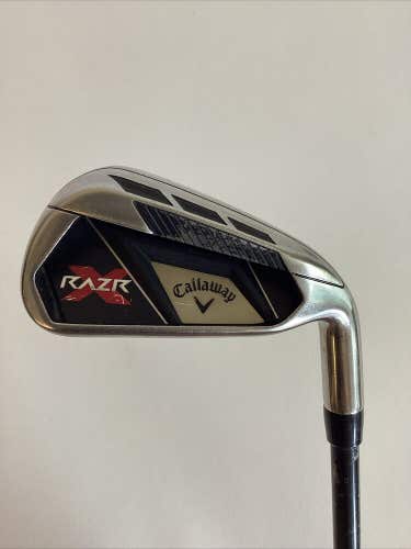 Callaway RAZR X Single 6 Iron With A Flex Senior Graphite Shaft 36”