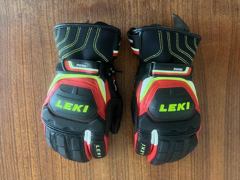 Leki World Cup Racing Ski Gloves / Mittens Size 8