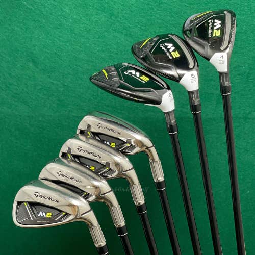 TaylorMade M2 2017 Combo 4H,5H,6H 7-PW Iron Set Air Speeder 50 Graphite Regular