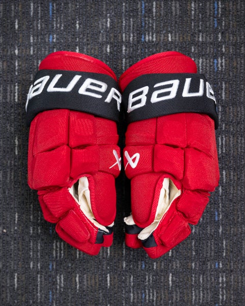 NHL Pro Stock Bauer Supreme Mach 14” Hockey Gloves - Palat