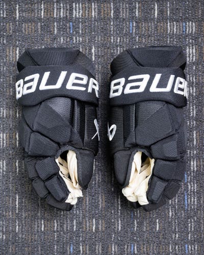 NHL Pro Stock Bauer Vapor Hyperlite 14" Hockey Gloves - New Jersey Devils Ondrej Palat