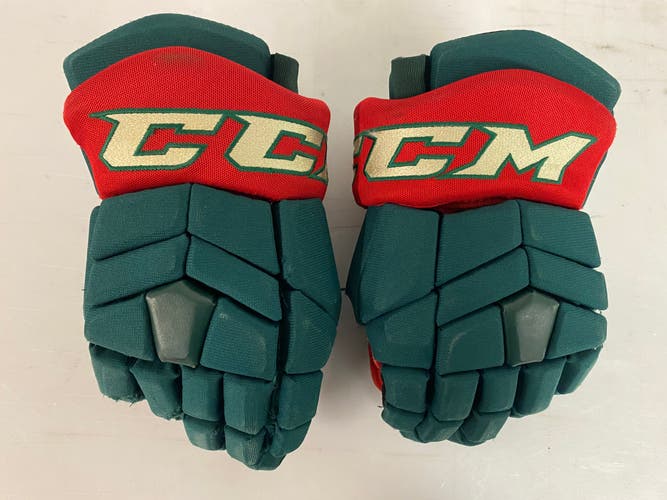 CCM HGTK Tacks Pro Stock 14” Hockey Gloves Wild Green 80243