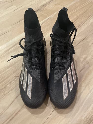 New Black Adizero Primeknit Cleats (Size 10.5 - EF8630)
