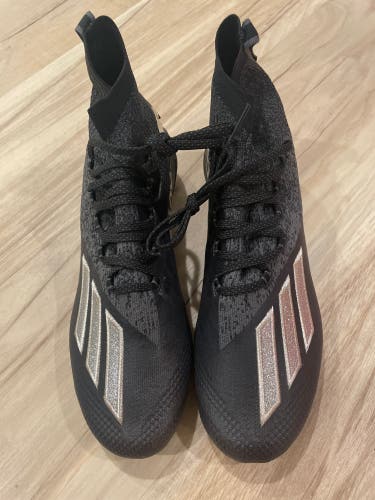 New Black Adizero Primeknit Cleats (Size 10.5 - EF8630)