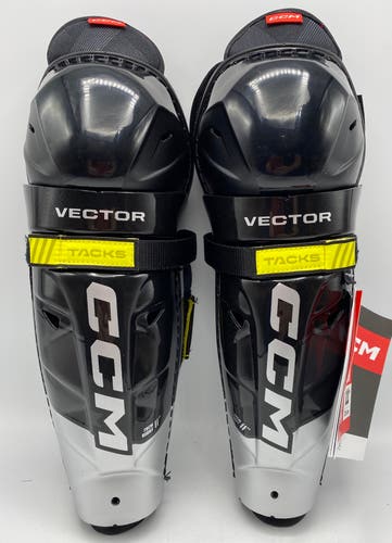 NEW CCM Tacks Vector Shin Guards, 11”