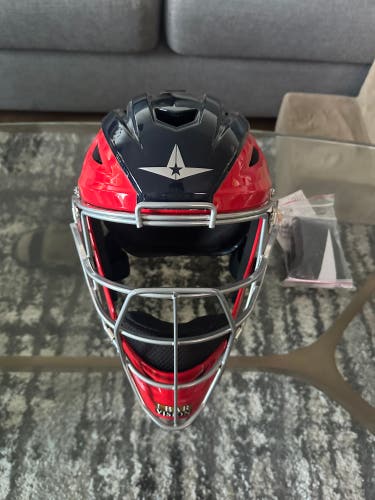 All Star MVP 2500 Catchers Mask-New Navy-Red size 7-7.5