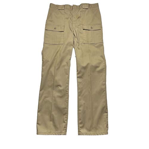 Vintage Walls Combat Cargo Trousers Khaki Straight Leg Fit Men's 34x32