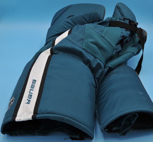 San Jose Sharks Teal Game -Worn Bauer Hockey pants