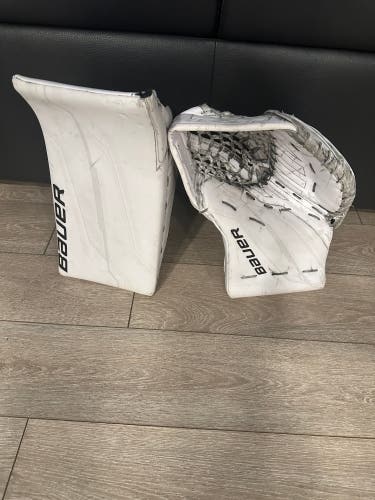 Bauer shadow glove and blocker