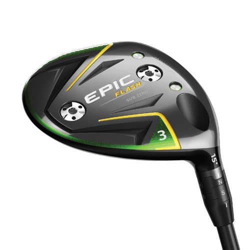 CALLAWAY EPIC FLASH SZ FAIRWAY FAIRWAY - 15° GRAPHITE STIFF ORIGINAL MITSUBISHI TENSEI AV BLUE 75 G