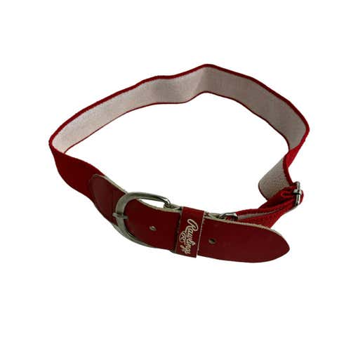 Used Baseball And Softball Belt Red