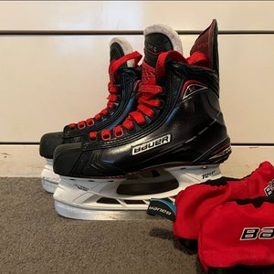 Used Junior Bauer Vapor 1X Hockey Skates Regular Width Size 4.5