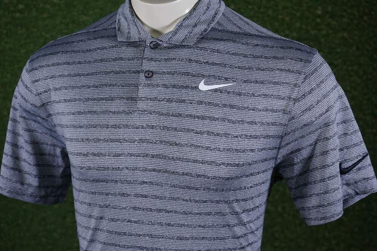 MEN’S MEDIUM NIKE DRI-FIT GOLF POLO GRAY GREY, VGC ~ L@@K!!