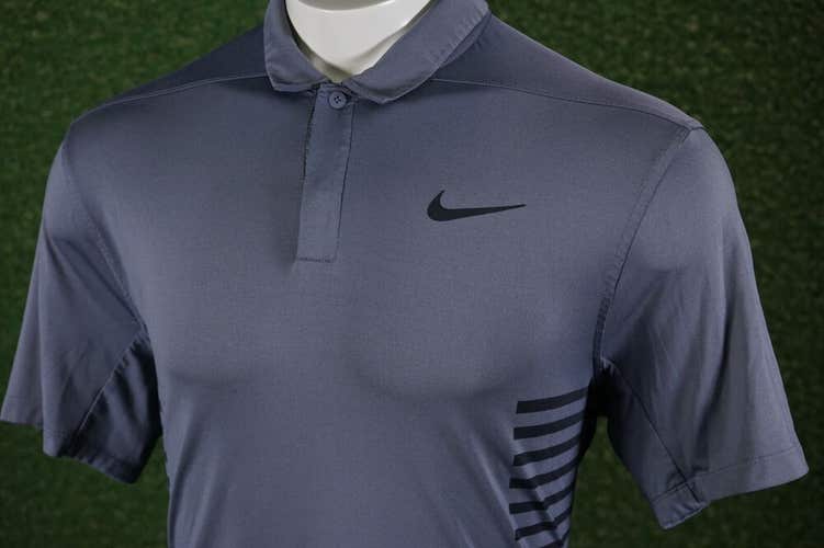 MEN’S MEDIUM NIKE DRI-FIT MOMENTUM GOLF POLO GRAY GREY, VGC ~ L@@K!!