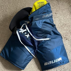 Bauer 2S Hockey Pants Senior Large Navy