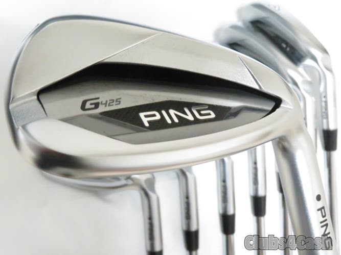 PING G425 Irons Black Dot AWT 2.0 Steel Stiff Flex 4-P+UW .. MINT