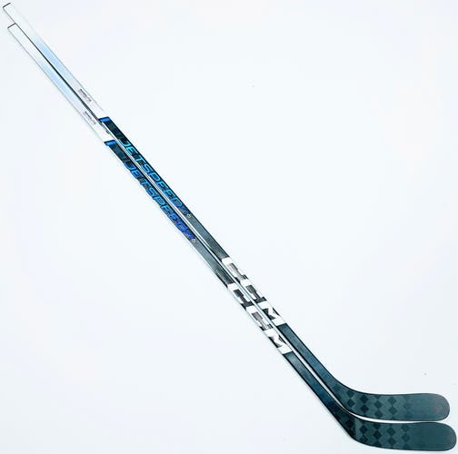 New 2 Pack Custom Blue CCM Jetspeed FT6 Pro Hockey Stick-LH-P88-90 Flex-Grip W/ Bubble Texture