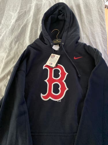 Blue New XL Nike Sweatshirt Redsox