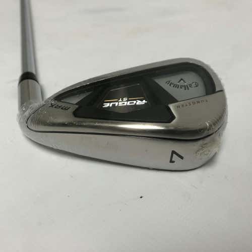 Like-new Callaway Rogue St Max *demo Grip* 7 Iron Regular Flex Steel Shaft Individual Irons