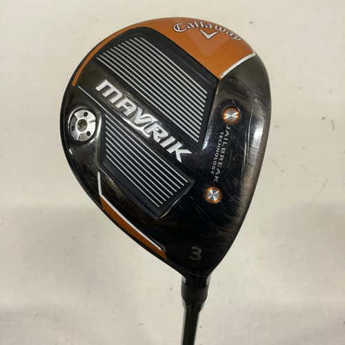 Used Callaway Mavrik 3 Wood Senior Flex Graphite Shaft Fairway Woods