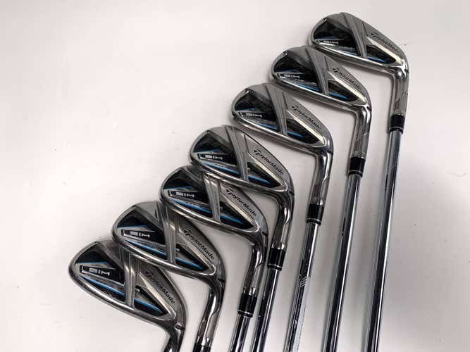 TaylorMade SIM MAX Iron Set 4-PW+GW Elevate VSS 90g Stiff No 6 iron RH