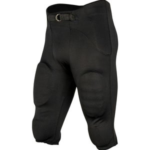 New CHAMPRO SAFETY INTEGRATED FOOTBALL PANT WITH BUILT-IN PADS Blk Adult MD 11506-CHPFPU13AMB
