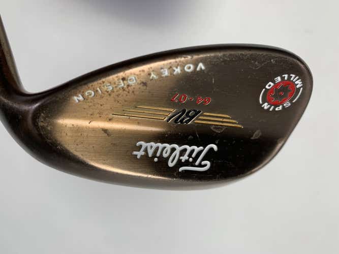 Titleist 2009 Vokey Spin Milled Oil Can Lob Wedge 64* 7 Wedge Steel Mens RH