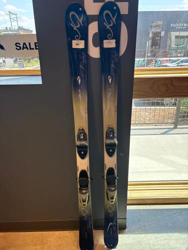 Used Women's K2 Lotta Luv 153cm All Mountain Skis With Bindings Max Din 12