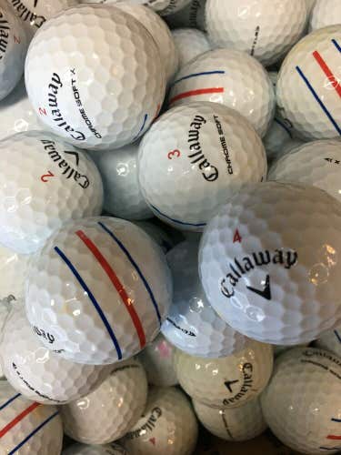 12 Near Mint AAAA Callaway Chrome Soft Used Golf Balls