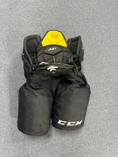 Black Used Senior Small CCM Super Tacks AS1 Hockey Pants