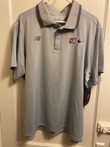 (NWT) Team issued Boston Cannons Gray XL Men's New Balance Polo