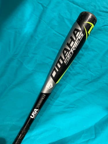 Used Kid Pitch (9YO-13YO) Louisville Slugger Omaha Bat USABat Certified (-10) Alloy 17 oz 27"