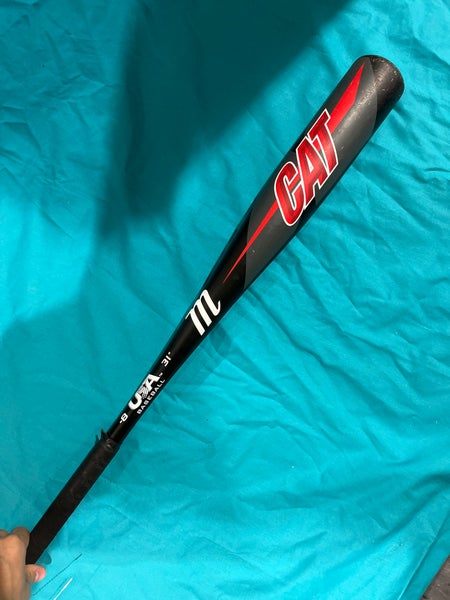 Used Kid Pitch (9YO-13YO) Marucci CAT Bat USABat Certified (-8) Alloy 23 oz 31"