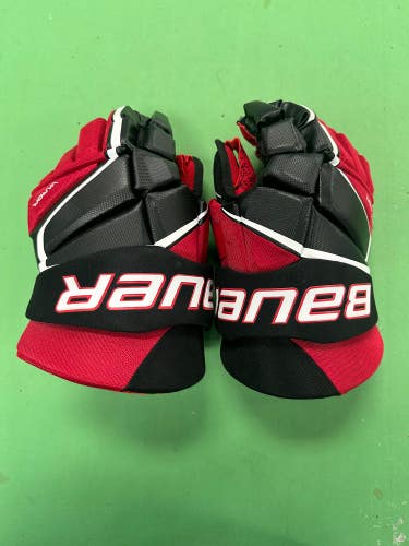 Black Used Senior Bauer Vapor 3X Gloves 15"