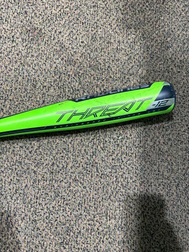 Used Kid Pitch (9YO-13YO) Rawlings Threat Bat USABat Certified (-12) Alloy 18 oz 30"