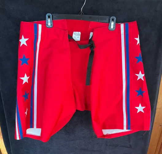 Used Senior Medium CCM 152 Hockey Pants with Team USA Style Red Shell
