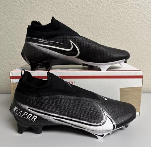 Nike Vapor Edge Elite 360 Flyknit Football Cleats Black Men’s Size 11