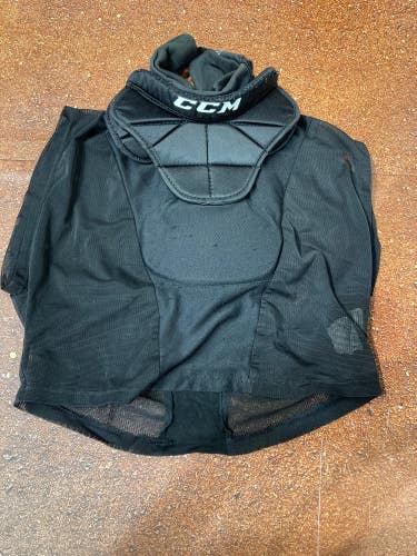 Used CCM TCGPRO Junior Goalie Neck Guard Size S/M