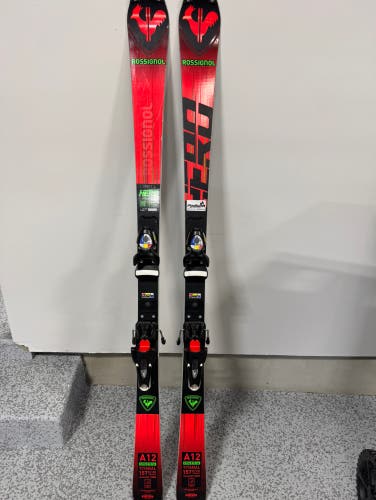 Used Rossignol 157 cm Racing Hero FIS SL With Bindings Max Din 15 Hero FIS SL Pro Skis